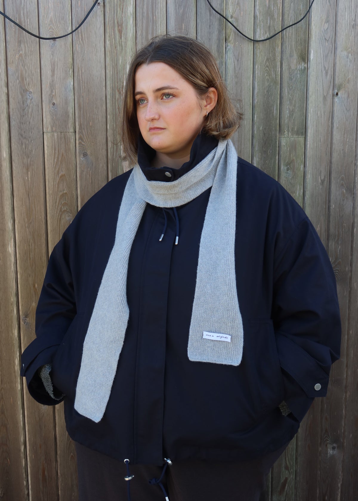 Skinny scarf - Grey sky